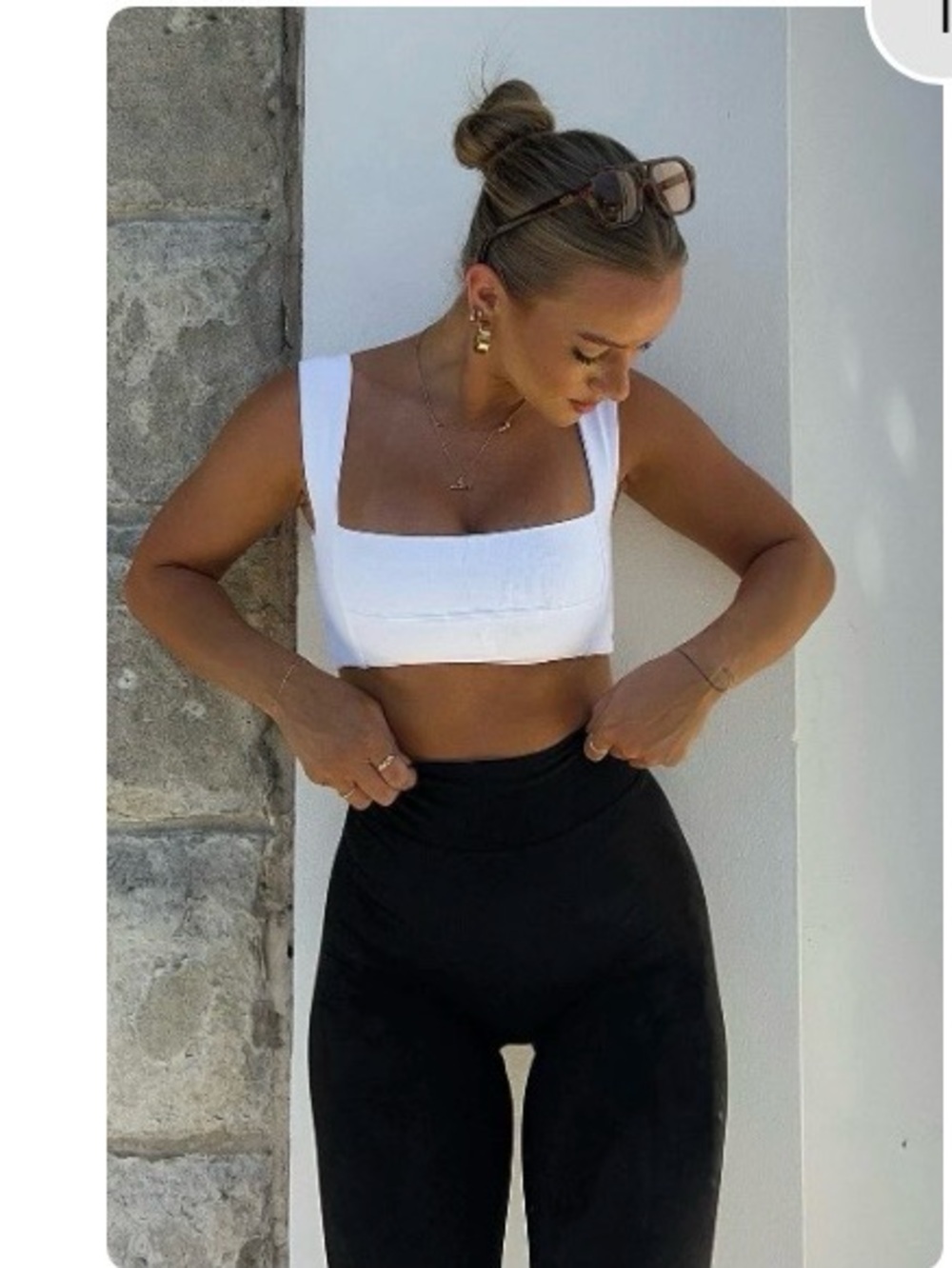 White Fox Boutique in the Mix Crop white